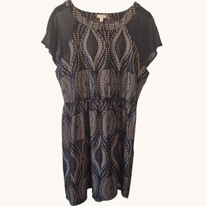 Eyeshadow Black Lace & Sheer Dress Sz 1X